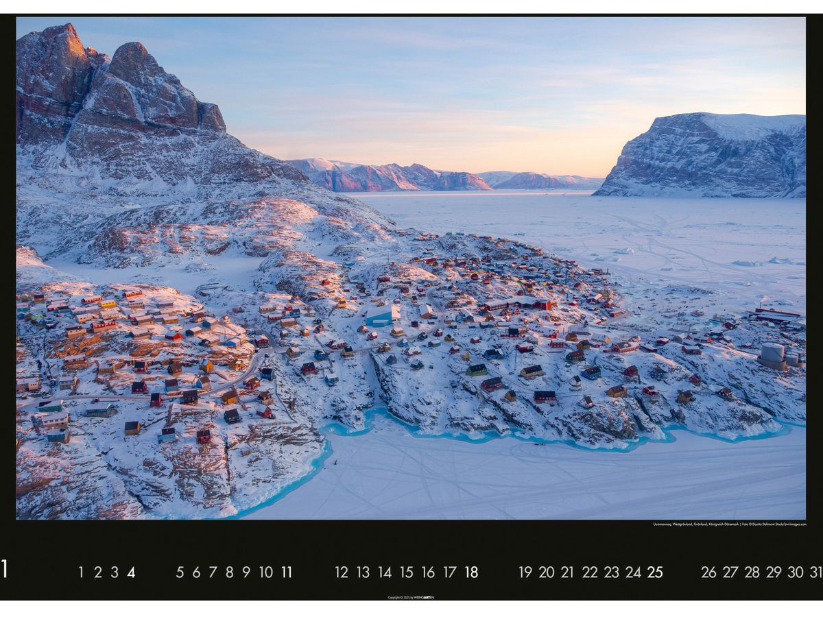 WEINGARTEN Calendrier 2026 2951900+26 Die Erde von oben DE 68x49cm (9783839901632)