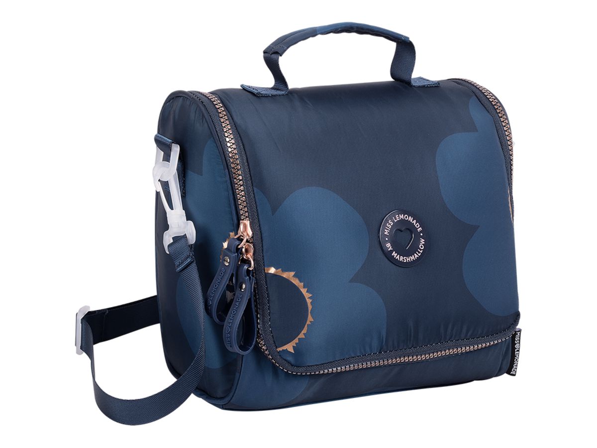 MISS LEMONADE Lunchbag 21x24x12cm 65607 Garden navy (5600446656073)