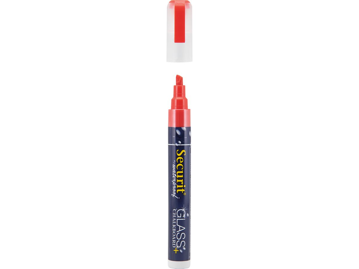 SECURIT Marker Craie 2-6mm SMA610-RD rouge, imperméable (8719075281208)