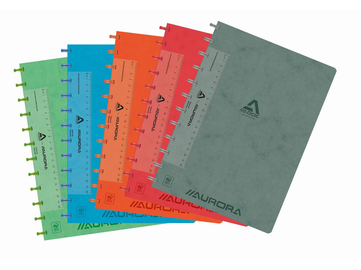 ADOC Cartella ad anelli LIN-EX A4 6811.744 assortiti, rigati 144 pagine (5410733117442)
