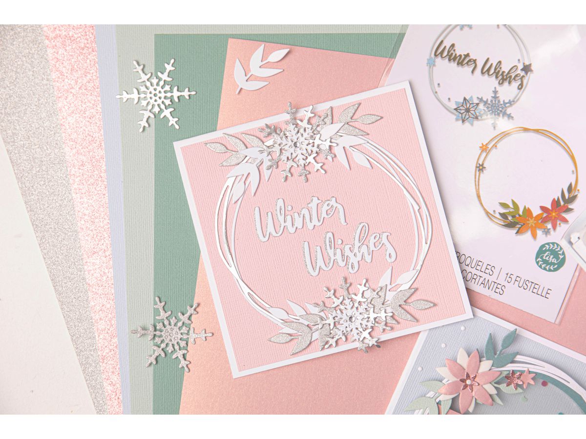 SIZZIX Stanzformen Winterkranz 666026 15er Set (0630454282297)