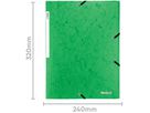 BIELLA Gummibandmappe A4 17840130U grün, 355gm2 200 Bl. (7611365322183)