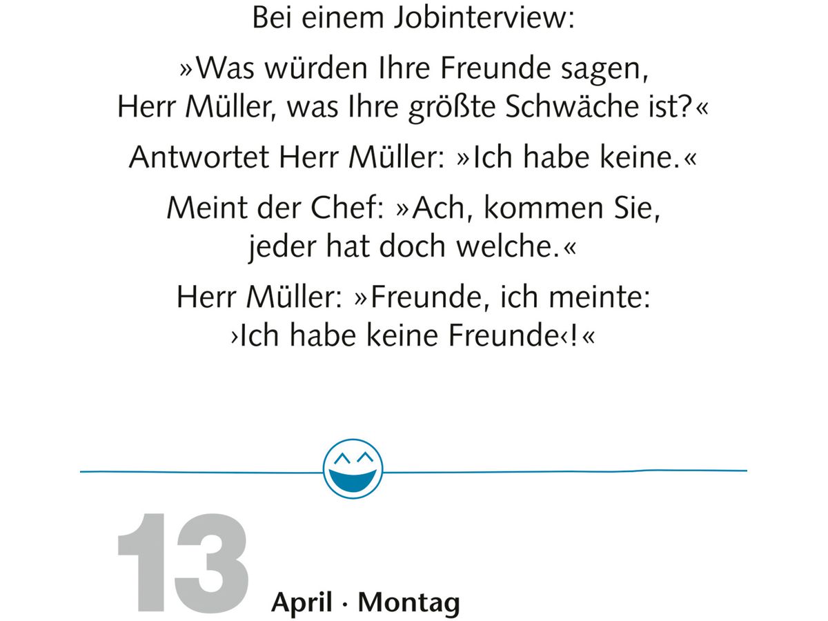 HARENBERG Abreisskalender 2026 3309759+26 Beste Witze DE 11x14cm (9783840036323)