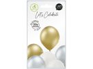 I AM CREATIVE Palloncini Metallic Mix 27cm 1000-1058 crema, oro, argento 20 pezzi (7611983246847)