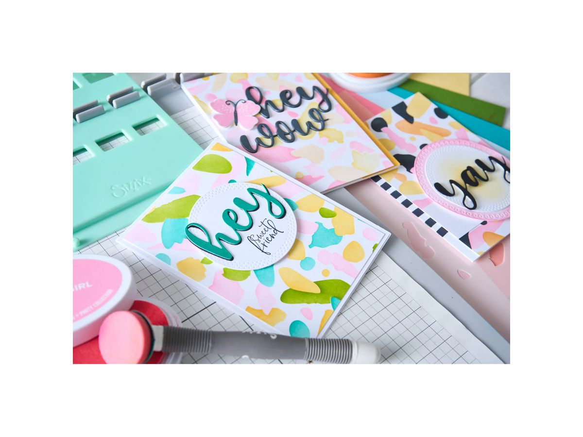 SIZZIX Stanzformen 666991 Border Party Circles 6 Stück (0630454292913)