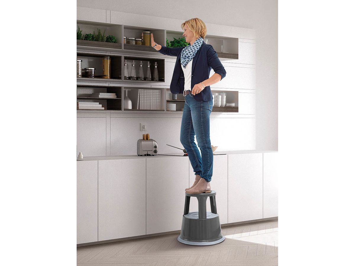 WEDO Rolltritt 212112 44x29,5x43,5cm grau (4003801006314)