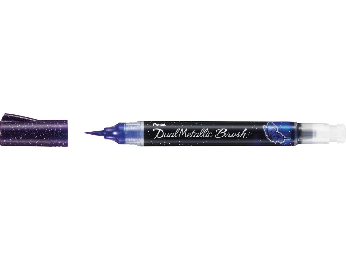 PENTEL Brushpen Dual Metallic XGFH-DV violett (0884851056634)