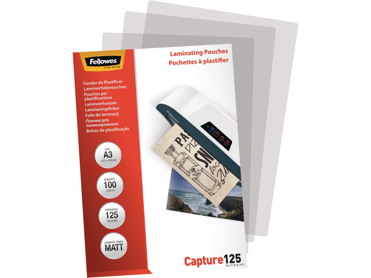 FELLOWES laminage Capture125 A3 mat 5328601 100 pcs. (0043859641499)