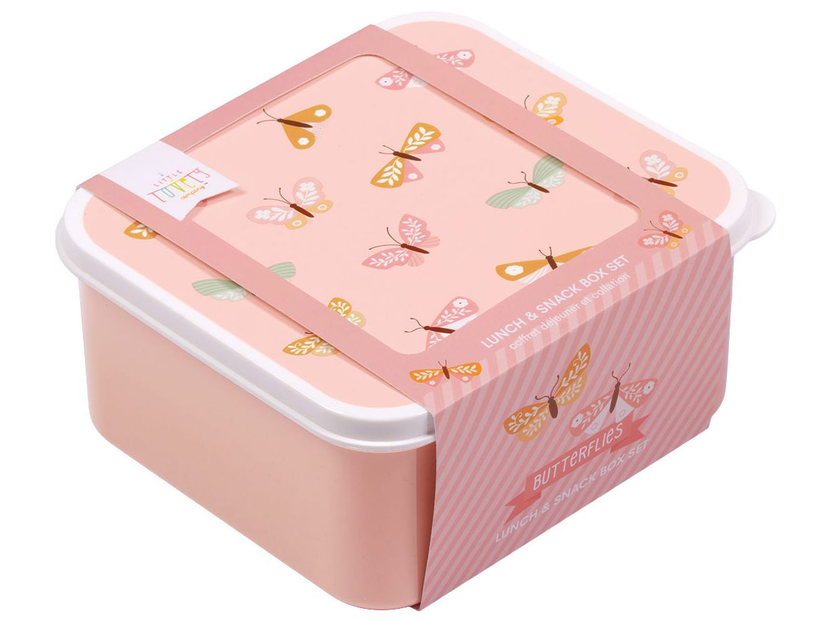 ALLC Lunch & Snackbox Set SBSEBU42 Butterflies (8719715001920)