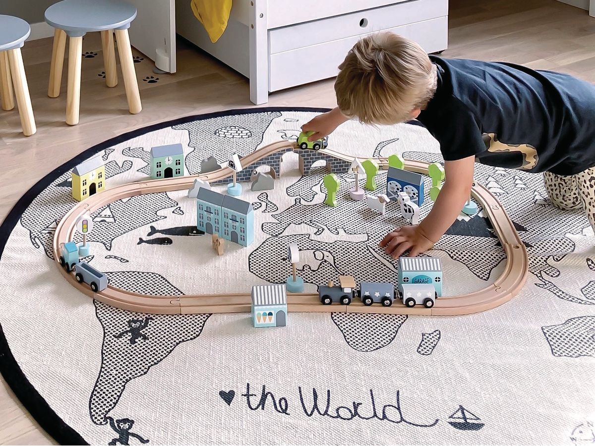 JABADABADO Car set W7141 blue (7332599071417)