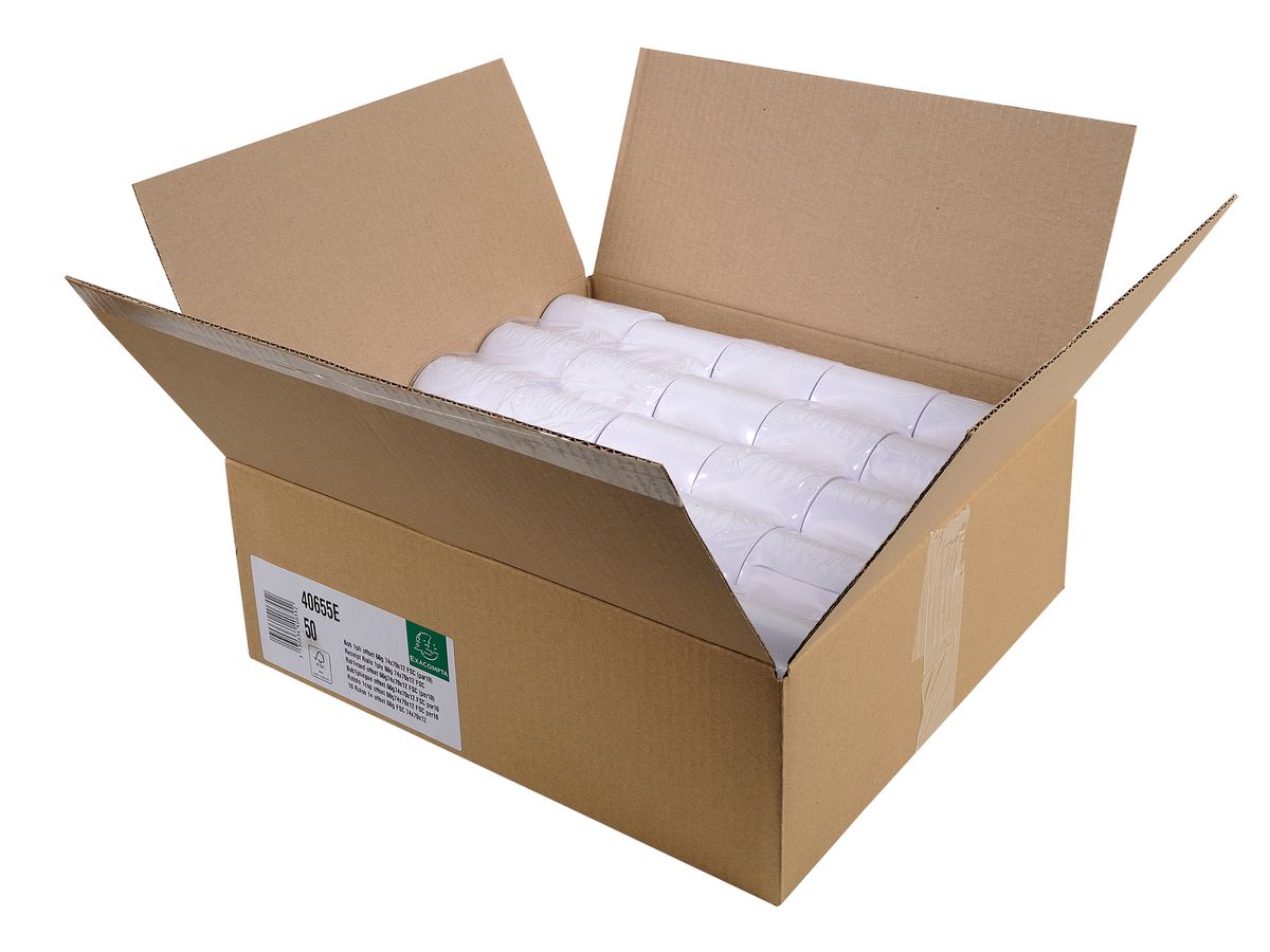 EXACOMPTA Rouleau de papier off. 10 pcs. 40655E 74x70mmx40m pour caisse (3130632406554)