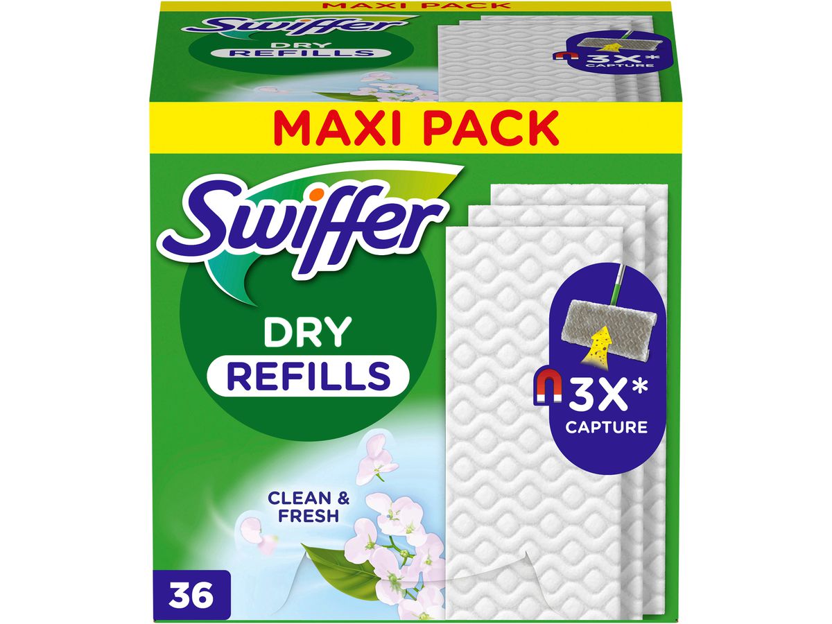 SWIFFER Trocken Wischtücher Refill 972093 Clean and Fresh 36 Tücher (8700216677363)