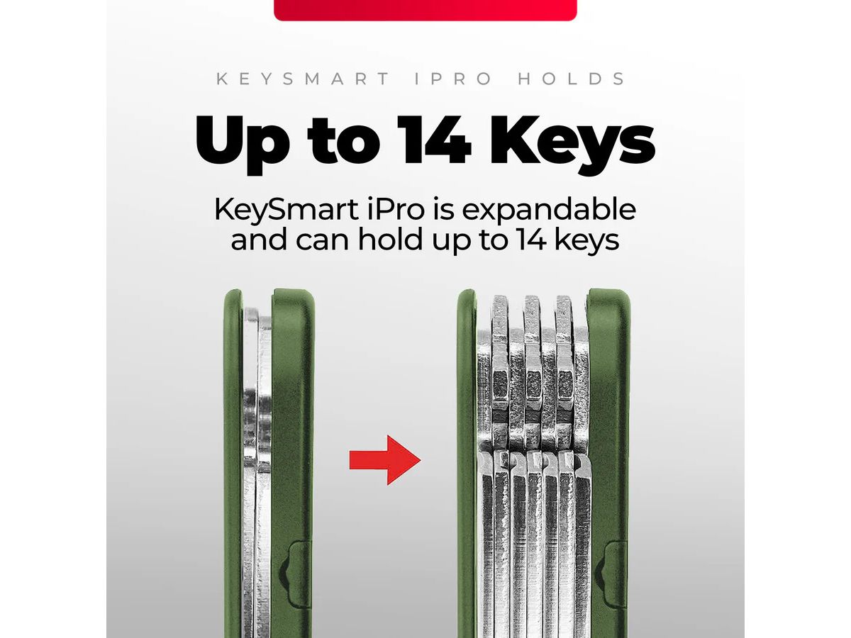 KEYSMART iPro V3 KS431-GRN-V3 Apple Find My, Green (0810024058679)