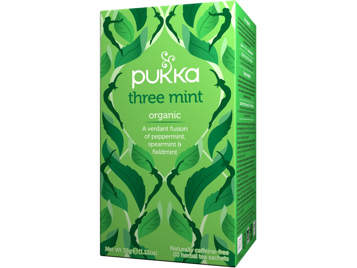 PUKKA Three Mint 4091016 Bio Kräutertee 20 Beutel (5060229013750)