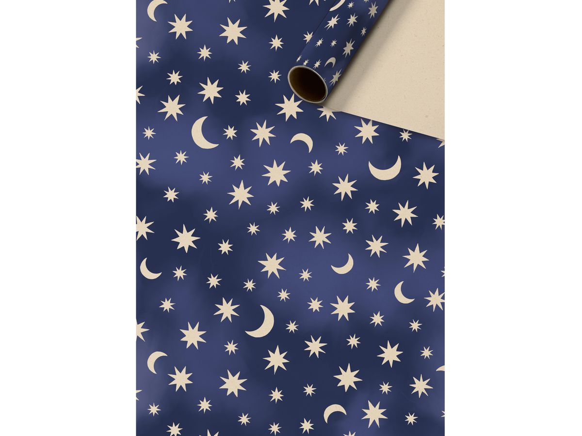 STEWO Papier cadeau Numa 2528511842 bleu foncé 70x200cm (7630050890622)