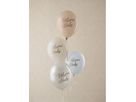 PARTYDECO Ballons 30cm SB14P3420016 Welcome Baby, bleu 6 pièces (5904555099500)