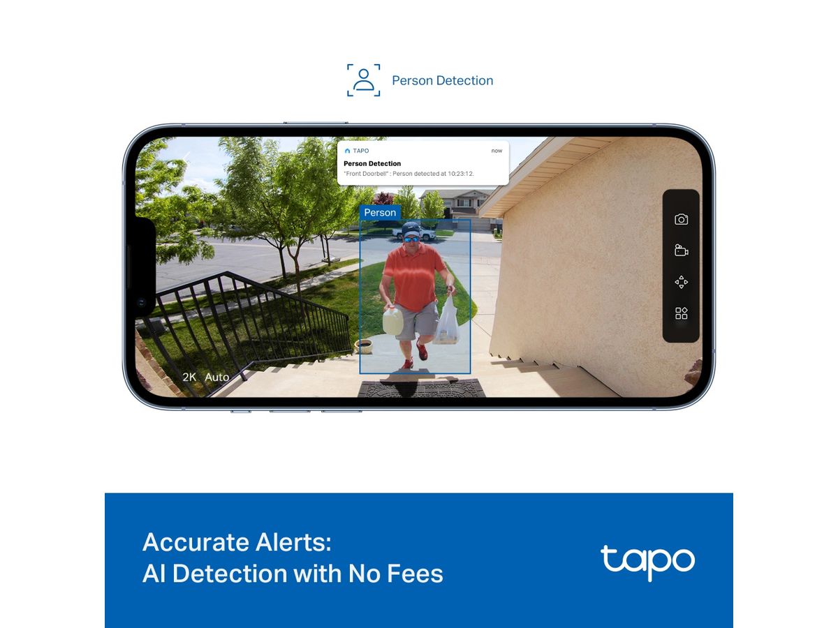 TP-LINK Smart Video Doorbell Mini Tapo D205 5200mAh (1210002613033)