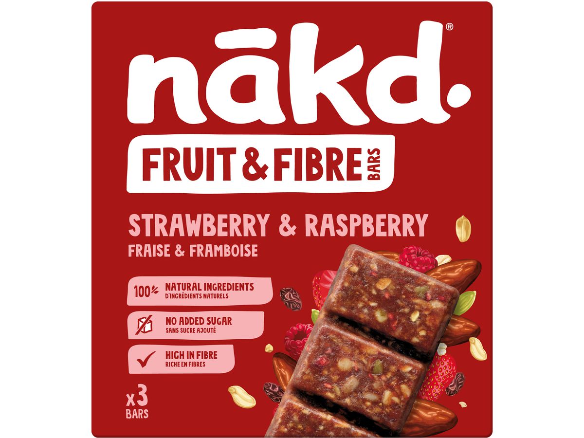 NAKD Strawberry-Raspberry 2515 44g, 3 Stk. (5060088700549)