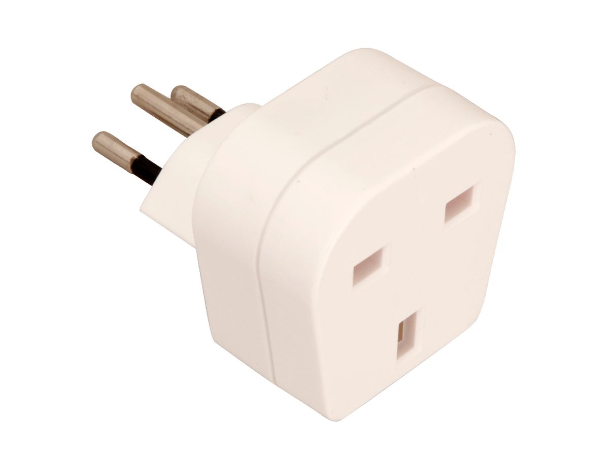 S-ELECTRO Reisestecker 04.8014S weiss,CH-Grossbitannien (7611453801408)