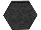 SUONO Wandelement 16x14x5cm 3116.M09.2600 TILES 3D, HEXA, schw. 10 Stk. (7640439764987)