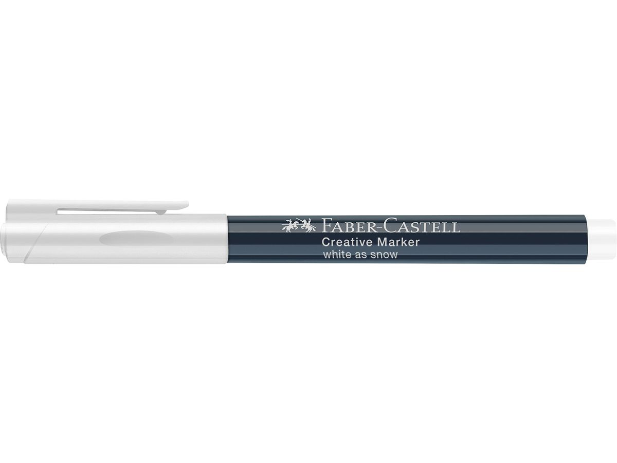 FABER-CASTELL Creative Marker 1.5 mm 160701 Weiss (4005401607014)