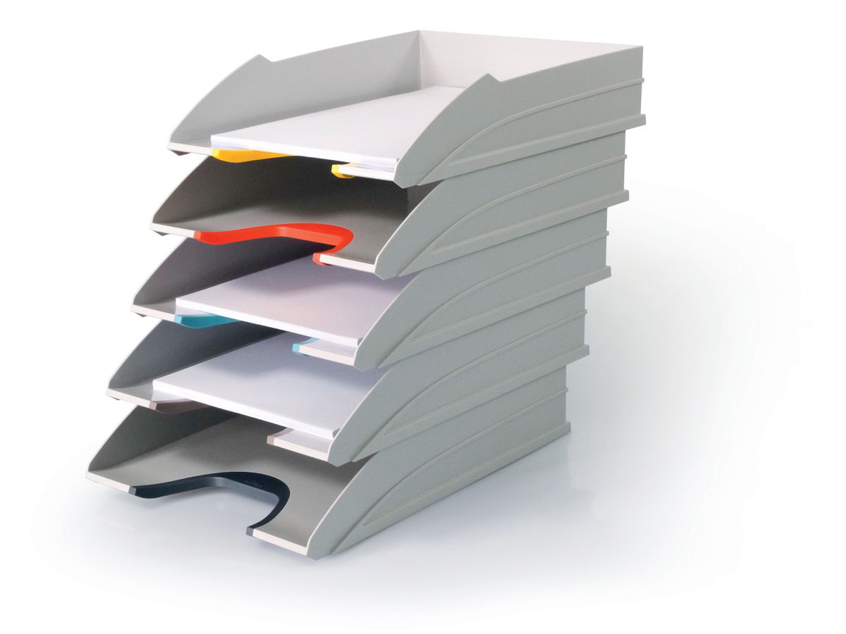 DURABLE Set corbeille cour. Varicolor 770427 blanc/multicolore 5 pièces (4005546733029)