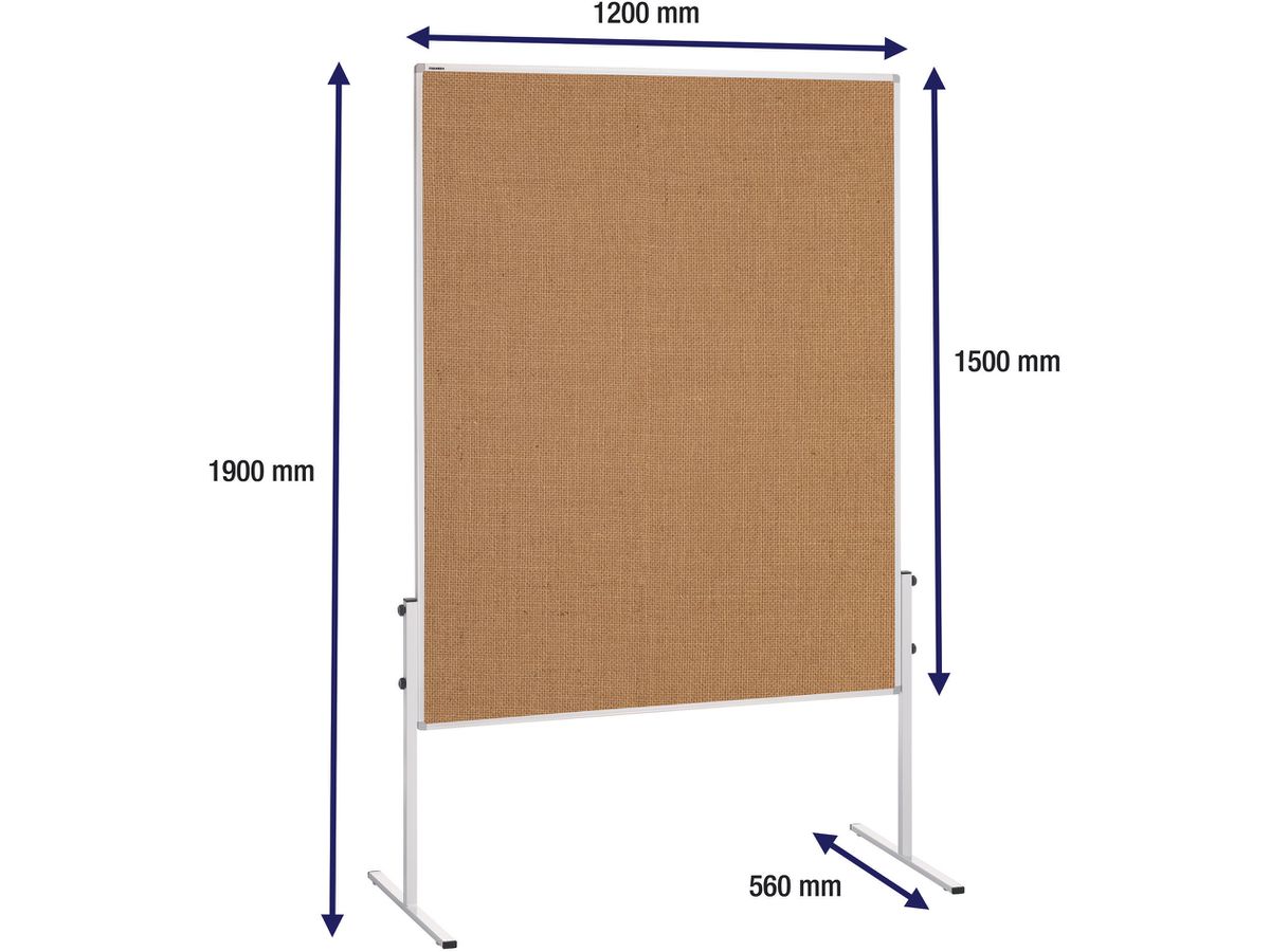 FRANKEN Tableau modération 150x120 cm MT9009 U-Act!Line, jute (4016946221832)