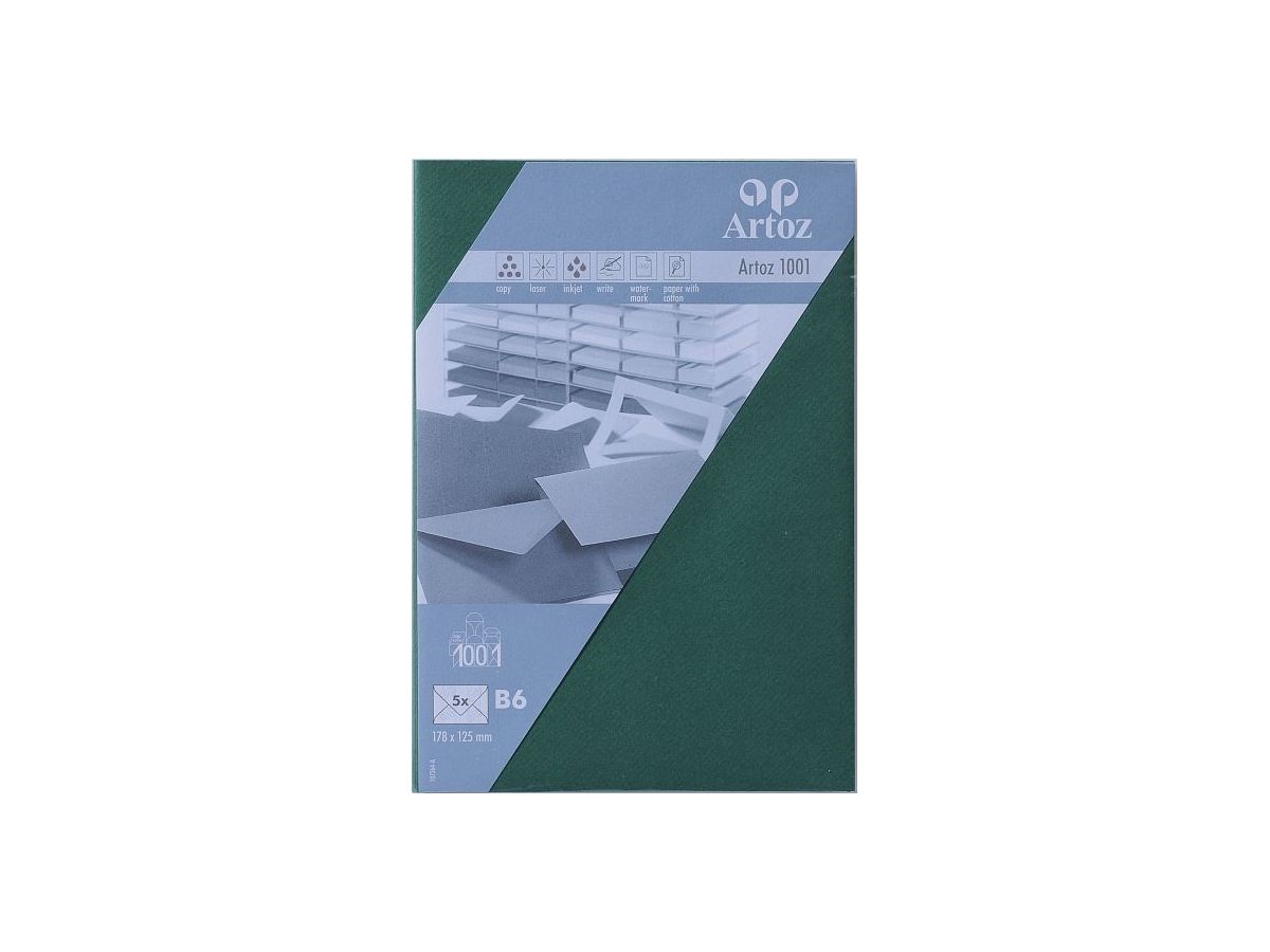 ARTOZ Enveloppes 1001 B6 107364183 100g, racing green 5 pcs. (7612450290646)