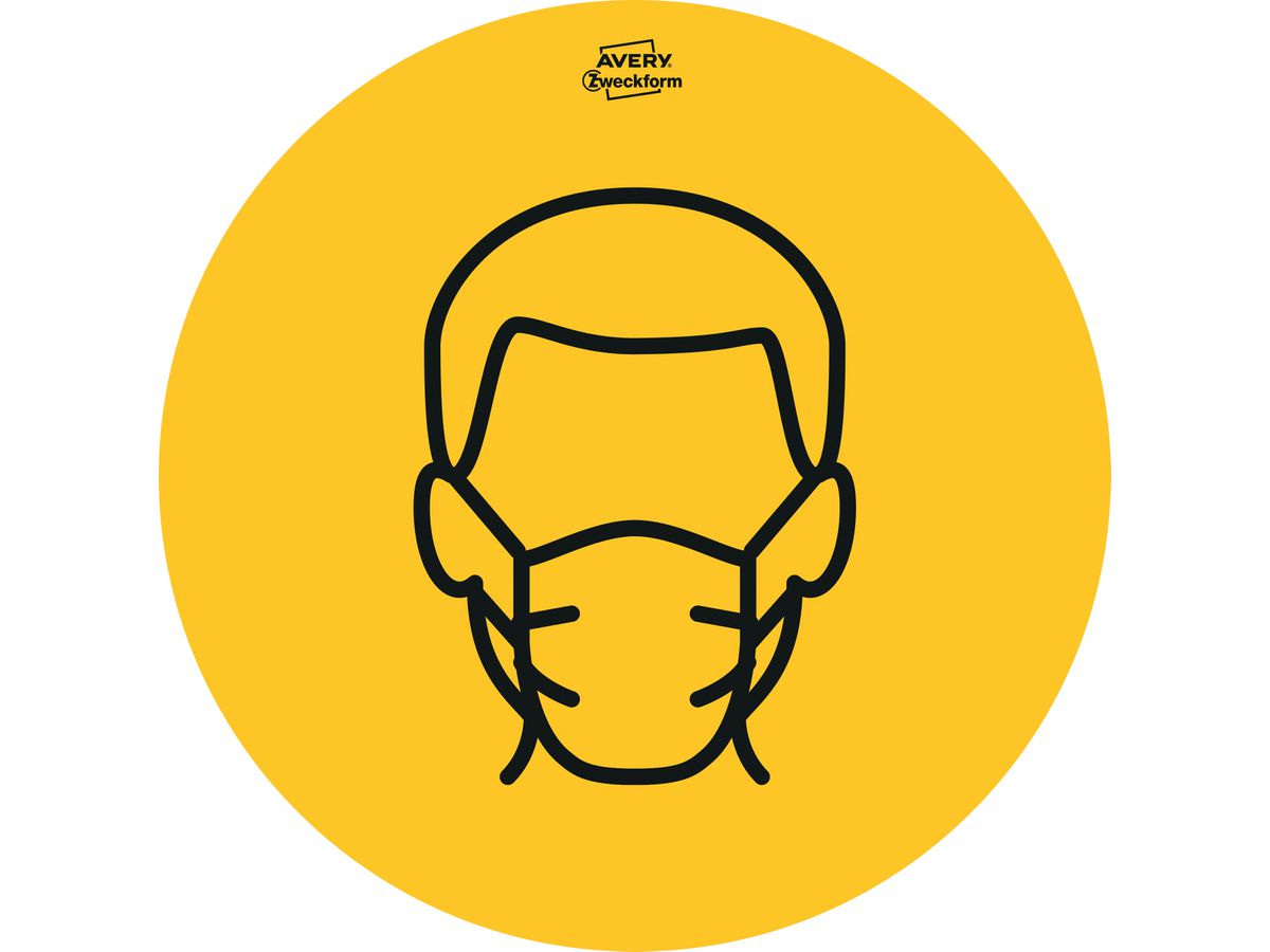 AVERY ZWECKFORM Hinweis-Aufkleber DE 20cm 49415 Set Piktogramme 12 Stück (4004182494158)