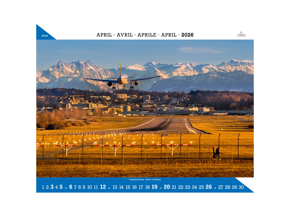 CALENDARIA Bildkalender 2026 9783036205663 Zürich ML 40x31cm (9783036205663)