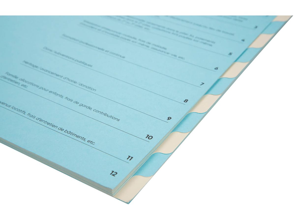 BIELLA Serviette de conf. FR A4 326011291U bleu/beige 320g, 12 pcs. (7611365464289)