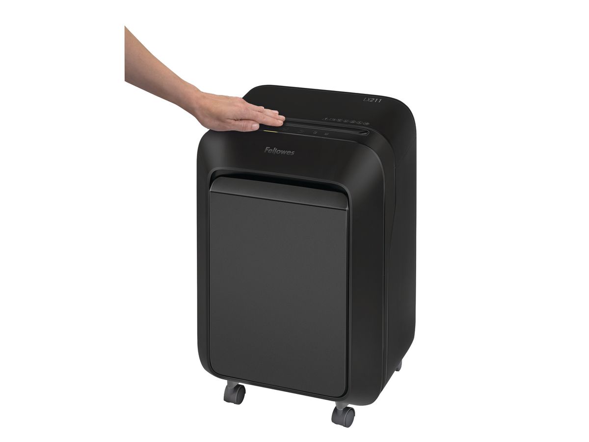 FELLOWES Distruggi docum. Powershred 5104101 LX211, nero, P-5, 23lt (0043859755622)