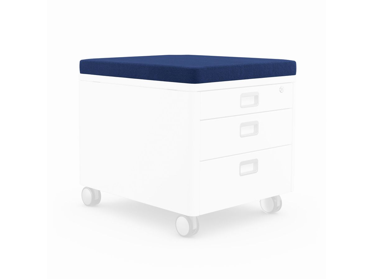 MOLL Sitzkissen 43x54x5cm 100 2632 500 blau, zu Rollcontainer (4042984205909)