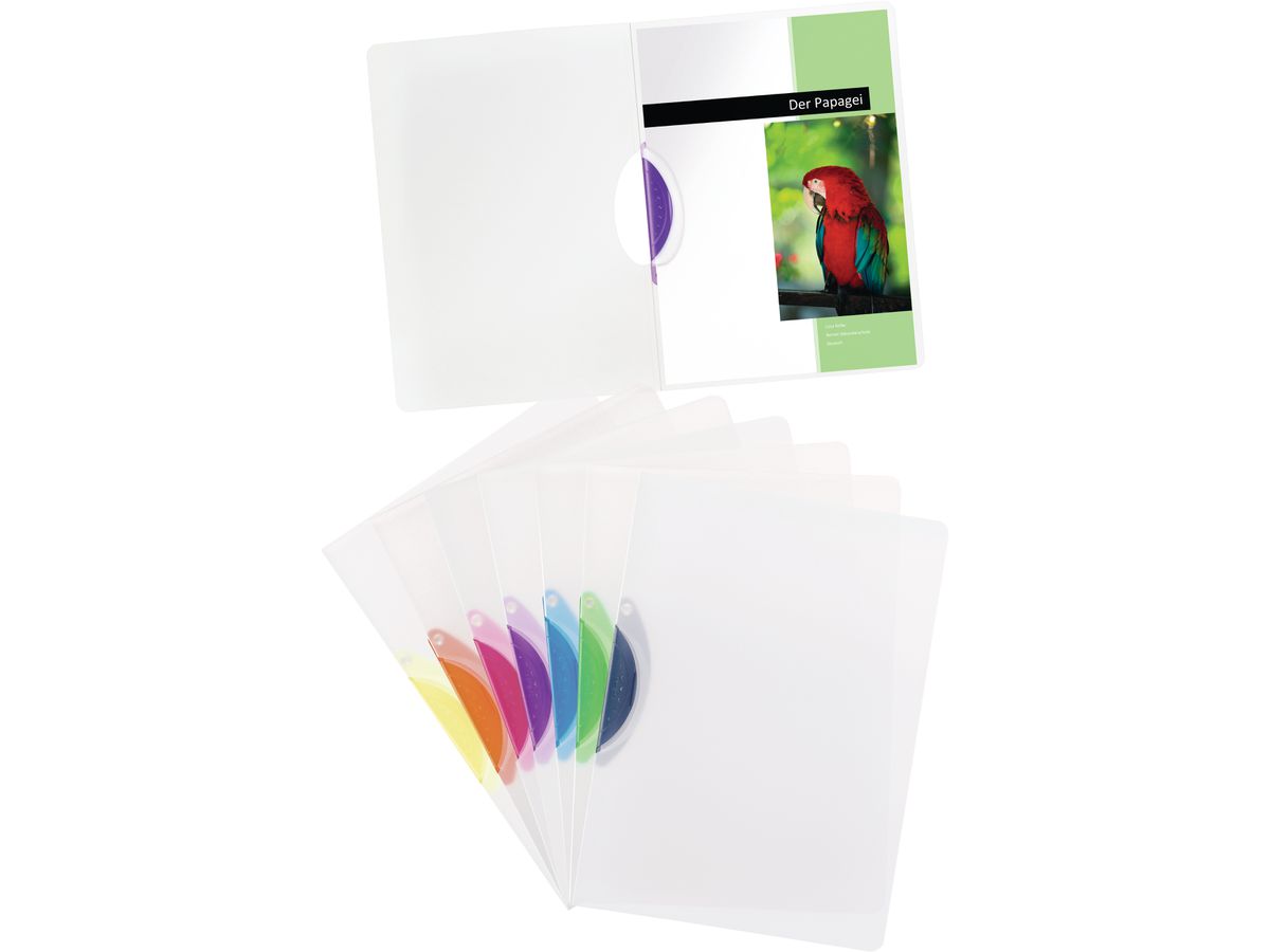 KOLMA Klemmhefter Easy Plus A4 11.012.13 violett, 30 Blatt, Kolmaflex (7611967112717)