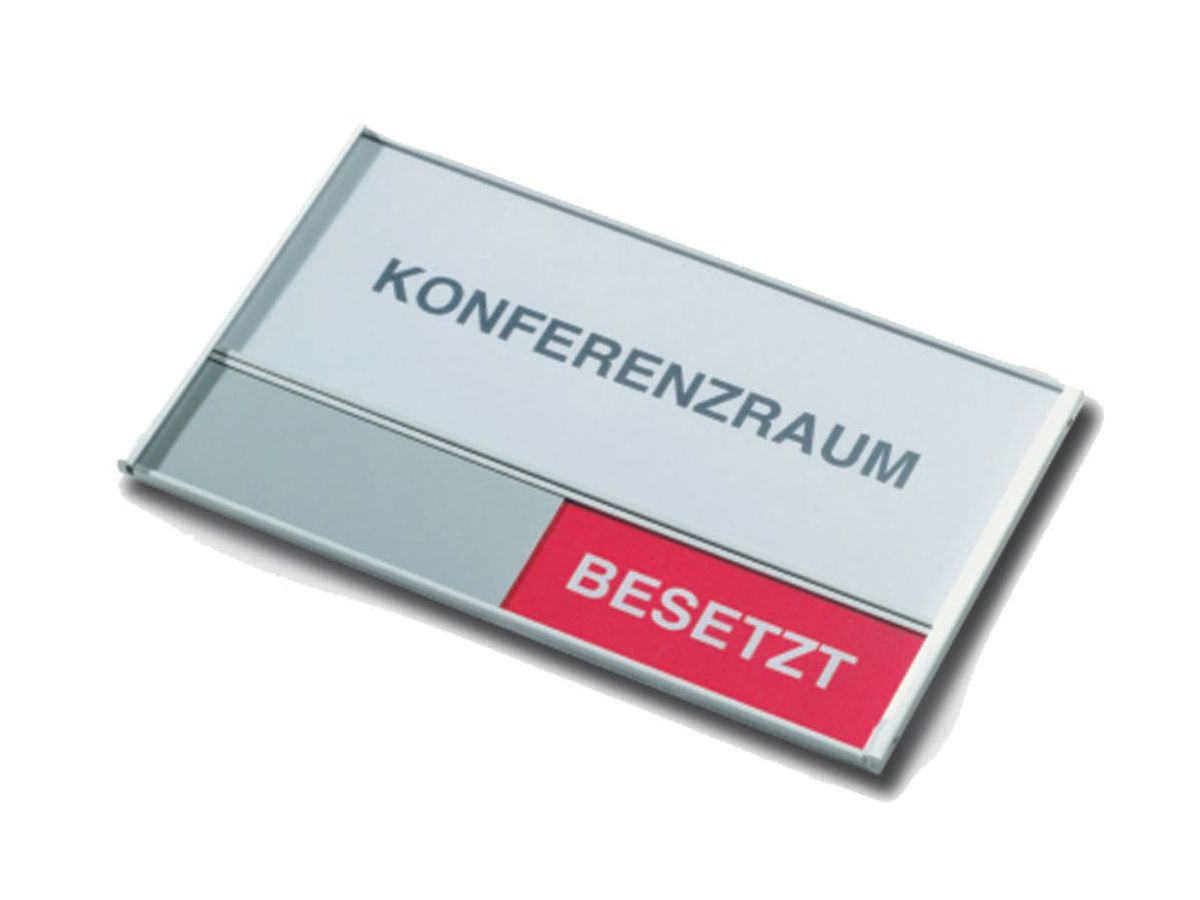 BEREC Targa per porte 108x180mm 314.077 Allu, Frei-Besetzt (7640106625689)