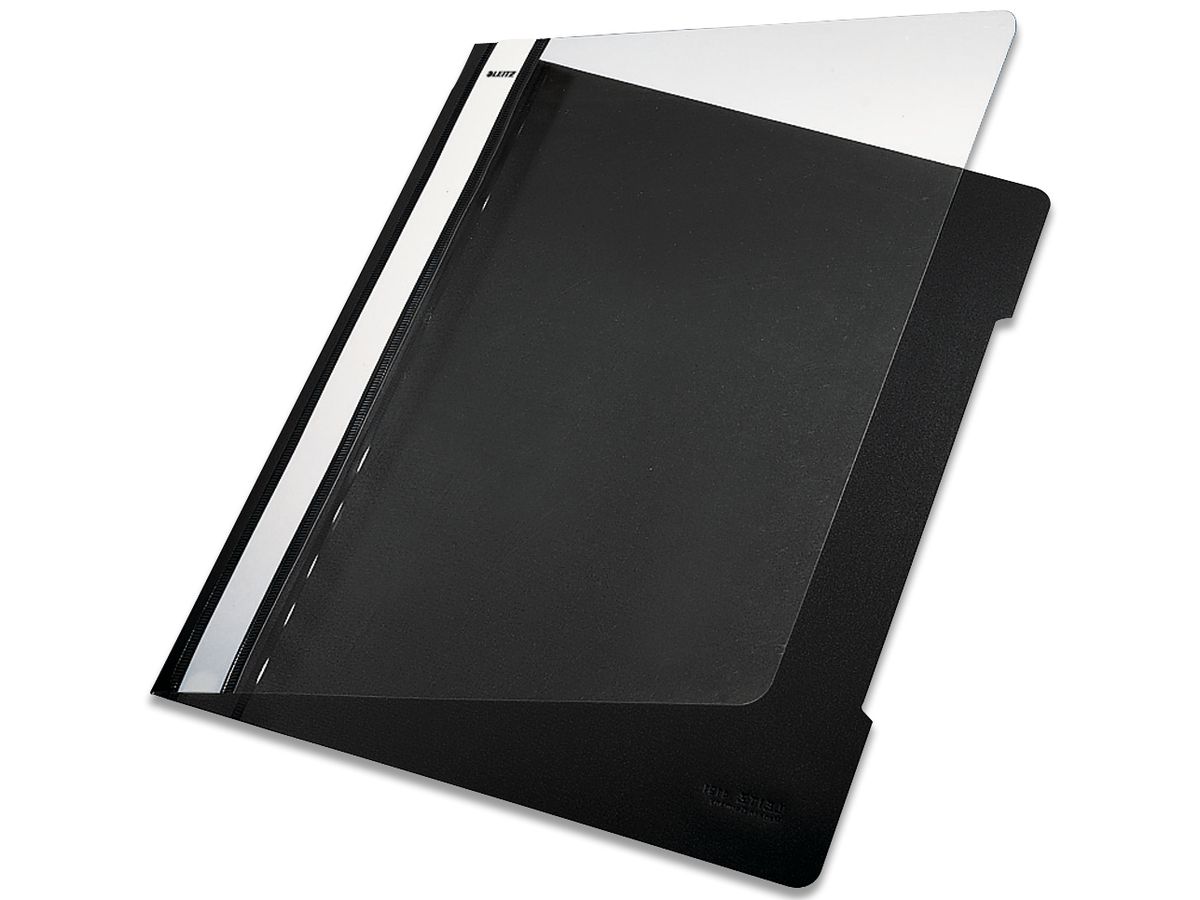 LEITZ Standard Plastik-Hefter A4 41910095 schwarz (4002432308620)