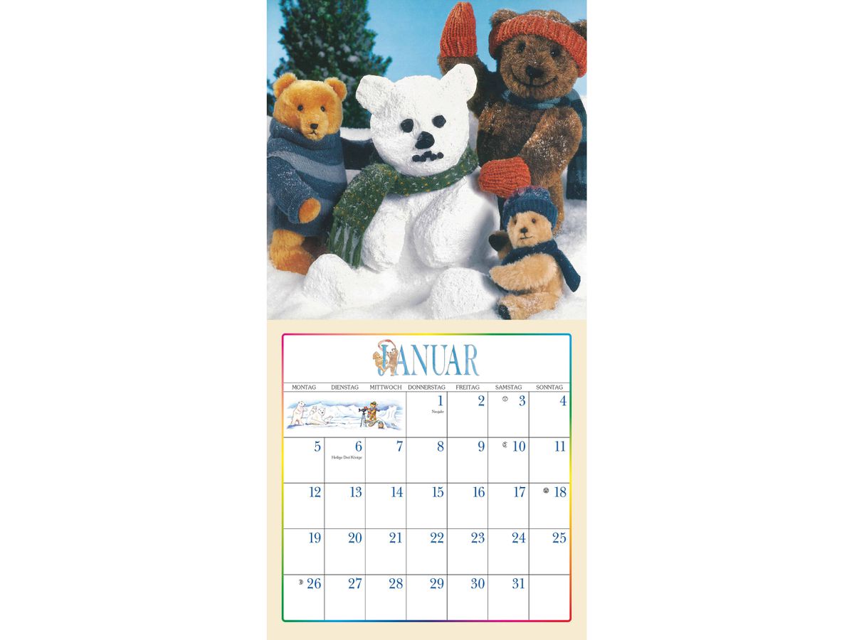 DUMONT Calendario 2026 260816 L'orsacchiotto TE 30x30cm (4069095008168)