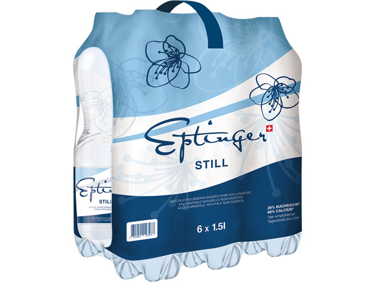 EPTINGER blau, ohne Kohlensäure, Pet 1026 150 cl, 6 Stk. (7614400147277)