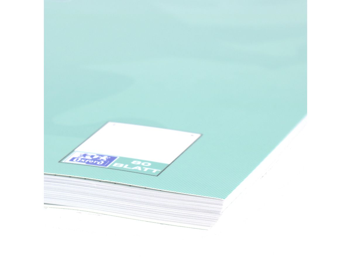 OXFORD Collegeblock SCRIBZEE A4+ 400132378 dotted, verde blu 80 fogli (4006144022447)