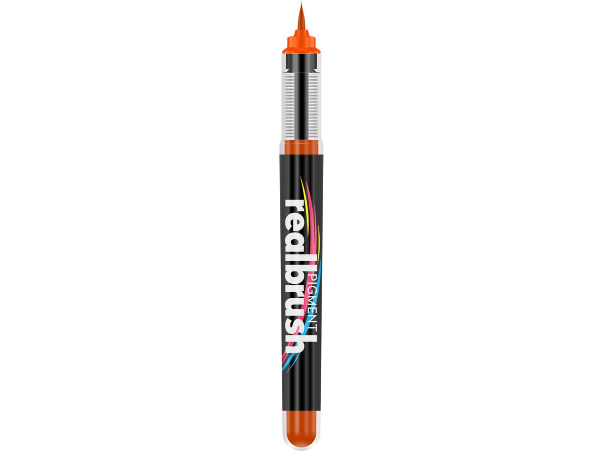 KARIN Real Brush Pen 0.4mm 33Z021 Pigment, orange vif (5904446031664)