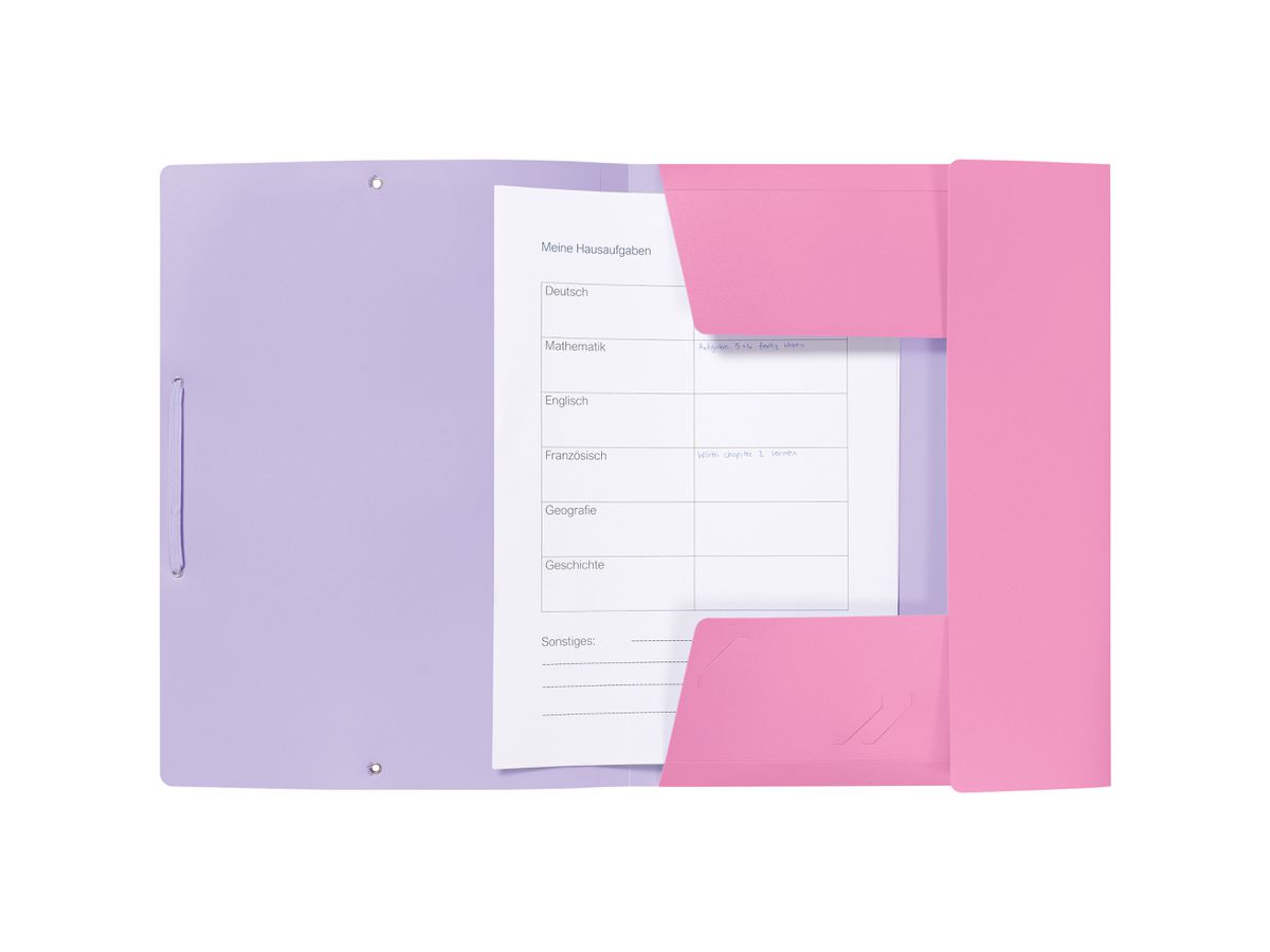 KOLMA Cartella elastica Doppia A4 11.080.20 viola/rose (7611967113752)