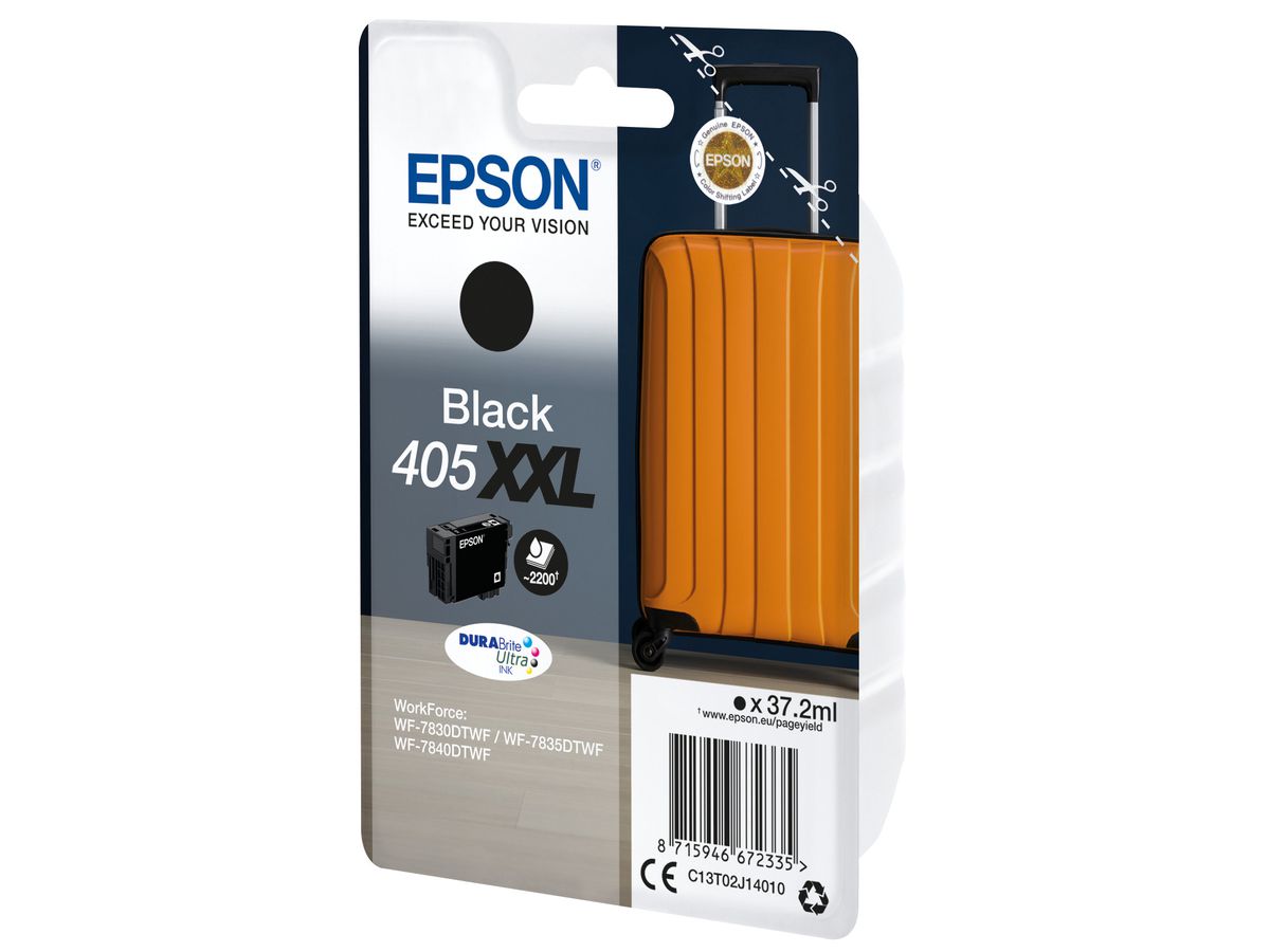 EPSON Cart. d'inchiostro 405XXL nero T02J14010 WF-7830/7835/7840 2200 pagine (8715946672335)