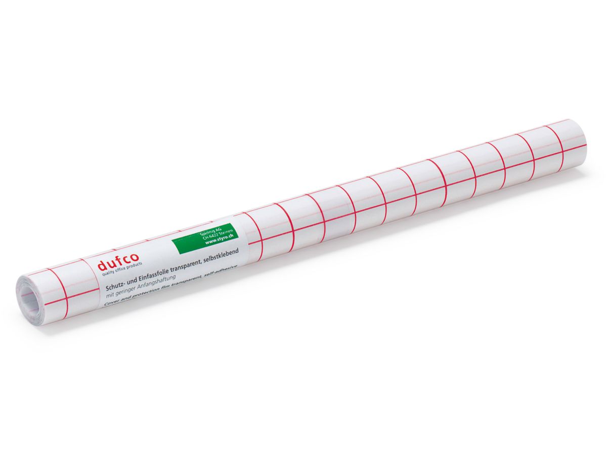 DUFCO Selbstklebefolie 26x500cm 6457.001 glasklar glänzend, PVC (7612176074674)