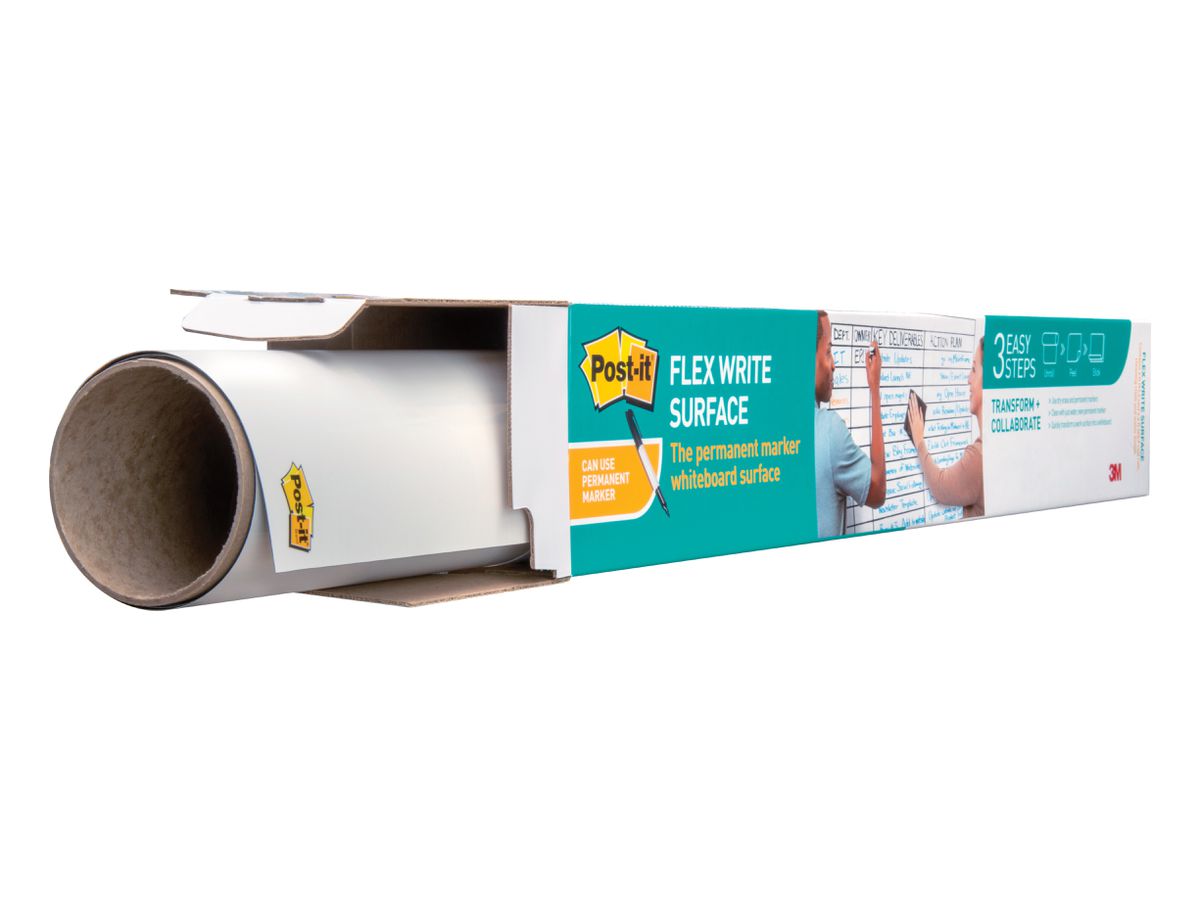 POST-IT Flex Write Surface Folie FWS3X2 weiss 60x90cm (0638060276624)