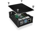ICY BOX Gehäuse für Raspberry Pi 4, IB-RP110 Alu. Cover und Seitengitter (4250078169895)