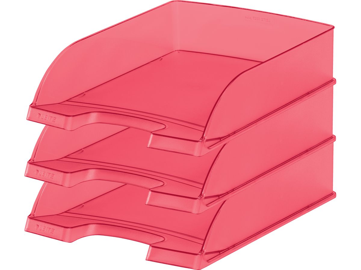 LEITZ Briefkorb Plus A4 52270026 rot frost (4002432398683)