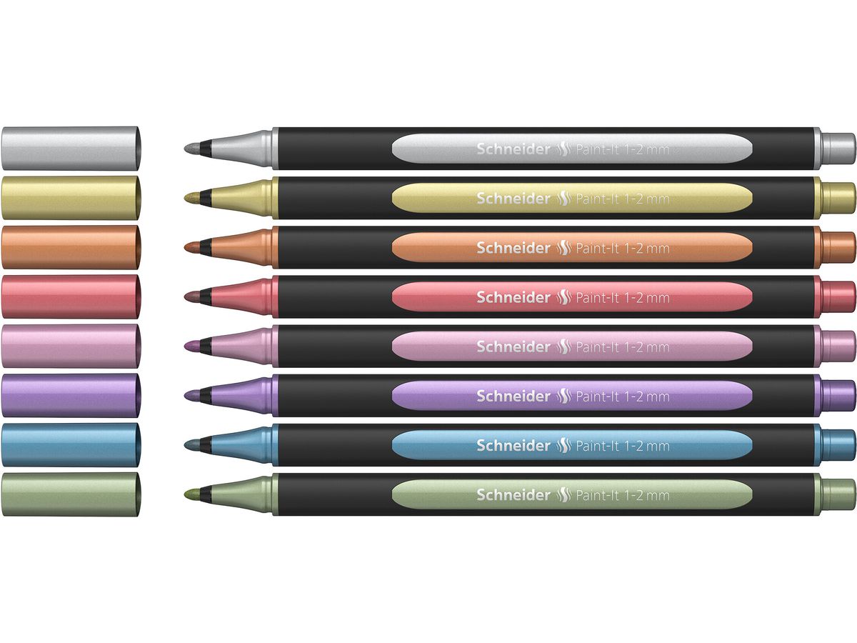 SCHNEIDER Fasermaler Paint-it 1-2mm ML02011502 8er Etui (4004675153883)