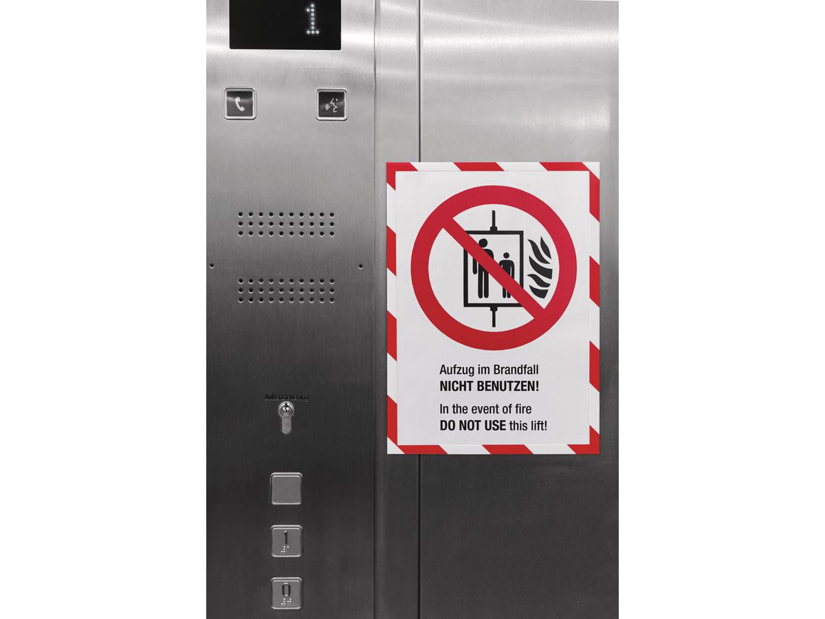 MAGNETOPLAN Cadre aimant magnetofix A3 1131346 SAFETY, rouge/blanc 5 pcs. (4013695056999)