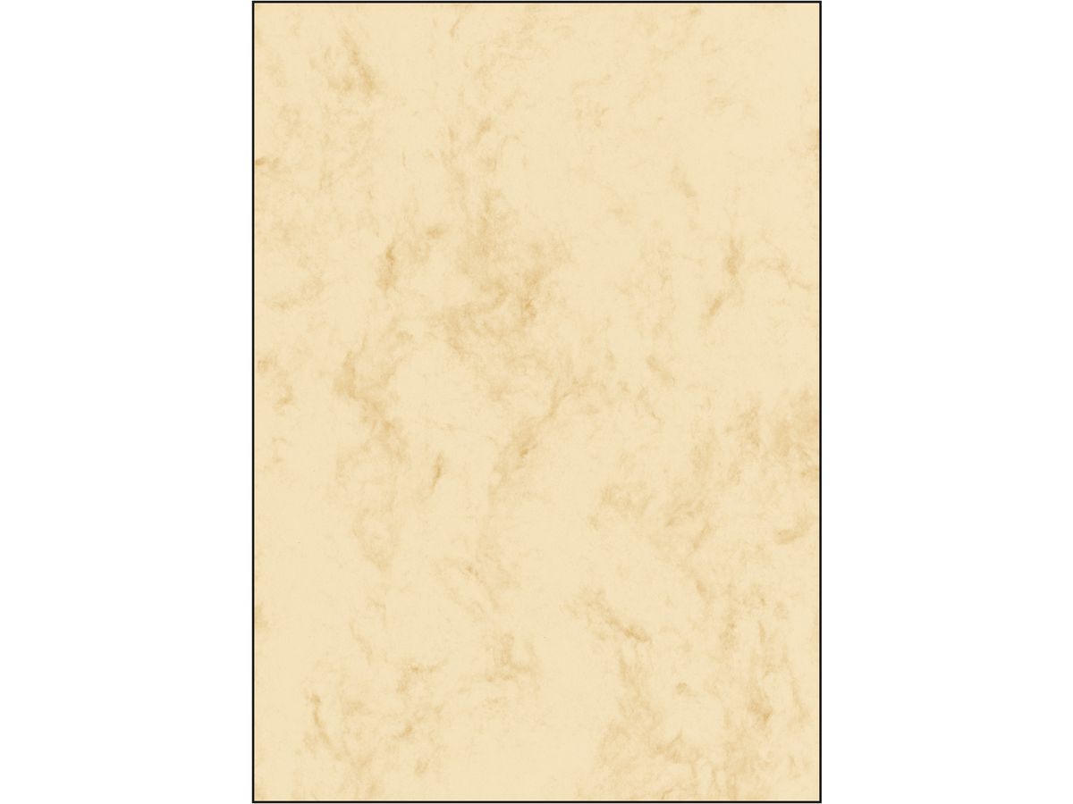 SIGEL Papier design Marmor A4 DP191 beige, 200g 25 feuilles (4004360968655)