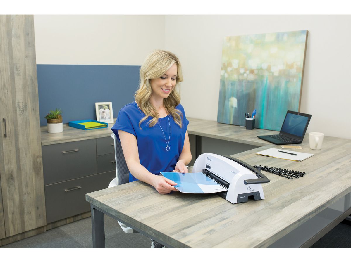 FELLOWES Plastikbindegerät Starlet 2 A4 5227901 schwarz/weiss (0043859680719)